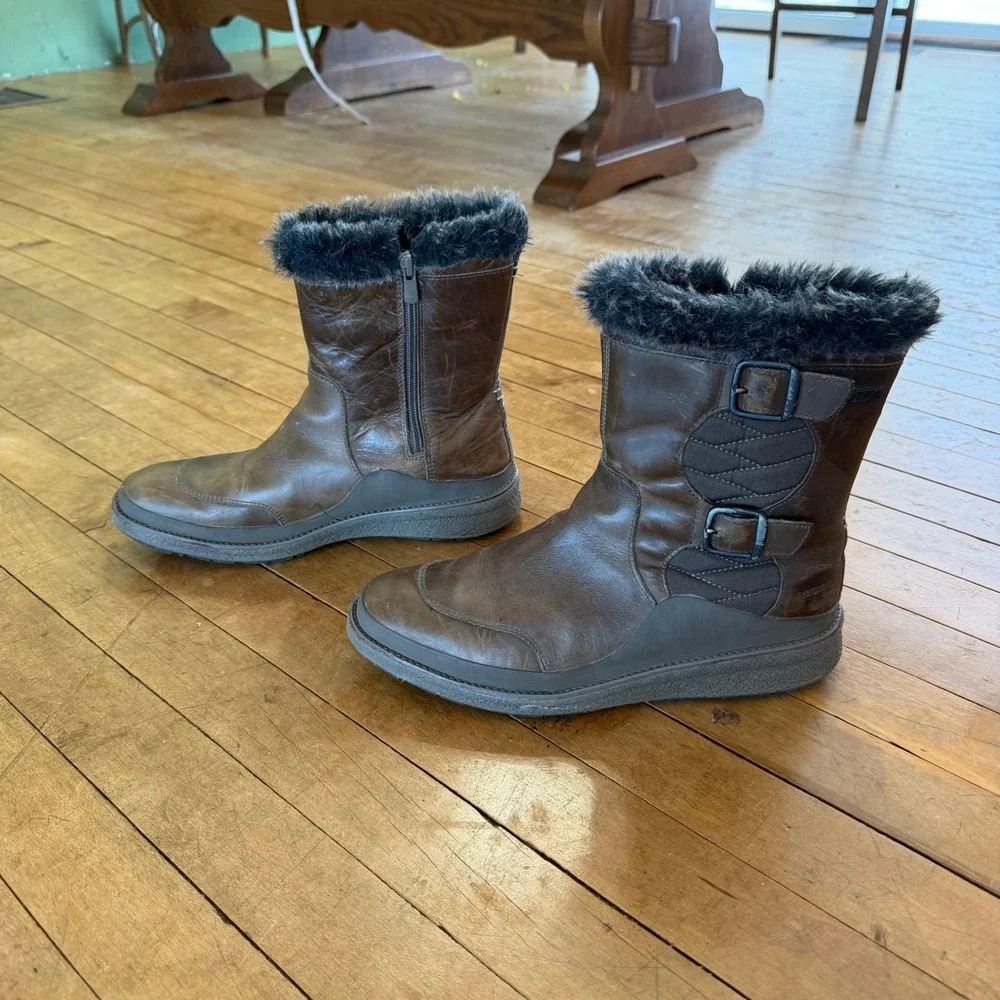 Merrell Tremblant‎ Ezra Buckle WP Ice Waterproof Winter Boots Womens 8.5 Brown